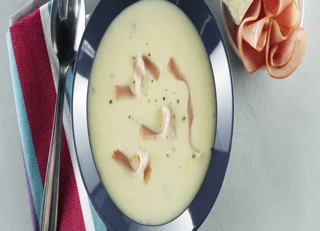 Velouté au bleu et au bacon