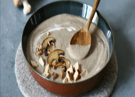 Velouté de champignons aux marrons