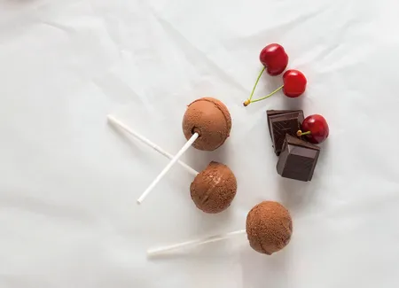 Sorbet sucette au chocolat