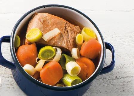 Mini pot au feu de canette aux légumes