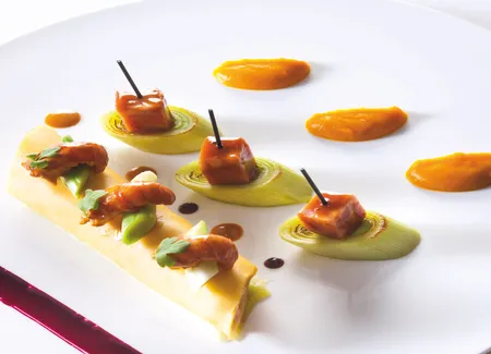 Cannelloni farci de perche aux écrevisses