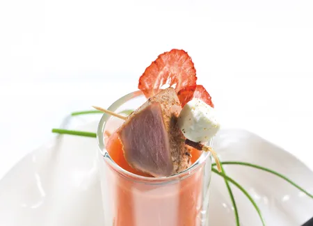 Milkshake fraise, thon & féta