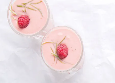Smoothie melon framboise