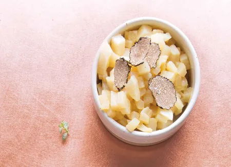 Comme un risotto aux navets et truffe