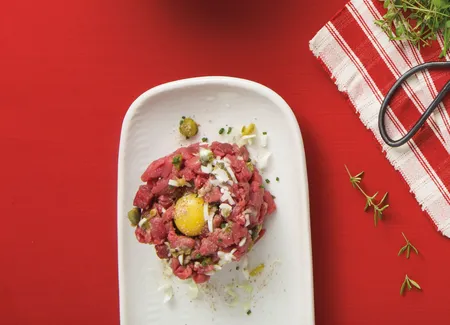 Tartare de bœuf au couteau