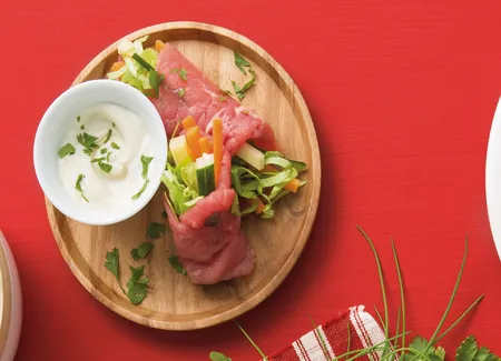 Bœuf façon rouleau de printemps