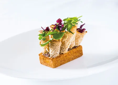 Foie gras mi-cuit à la chapelure au ponzu