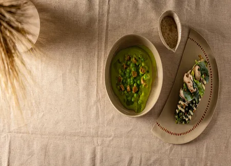Petits pois & hussarde au bbq