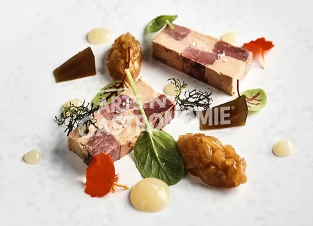 Mosaïque de foie gras & colvert
