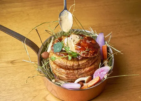 Vol au vent aux champignons sauvages