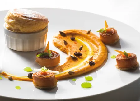 La courge musquée de provence en soufflé chaud