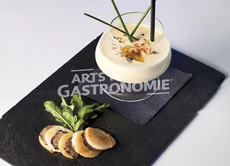 Crème de saint jacques au saint marcellin