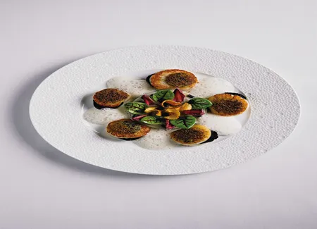 Noix de saint-jacques, topinambour truffe