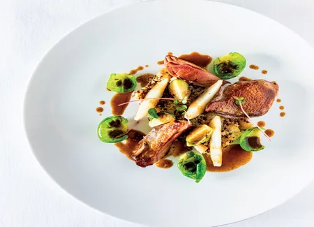Filets de pigeon snackés