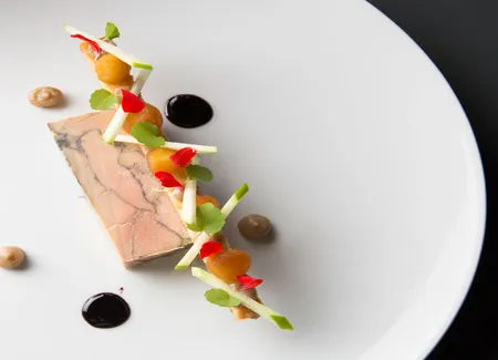 Marbré de foie gras au vin rouge