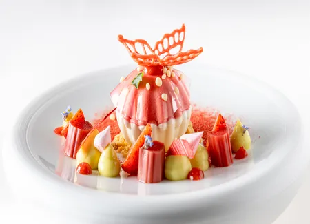 Fraise, rhubarbe