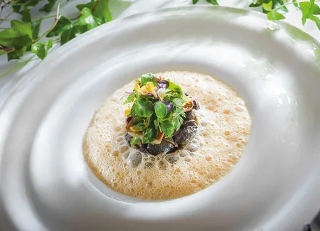 Fricassée d’escargots de bourgogne à l’aubergine