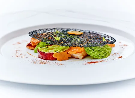 Bœuf black market australien, drapée de mozzarella truffée