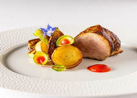 Longe de veau, légumes d’une ratatouille
