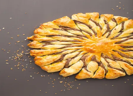 Tarte aubergines parmesan et speck