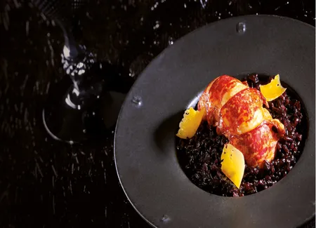 Risotto vénéré au homard