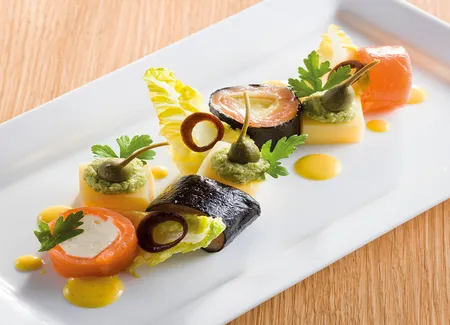Makis de saumon fumé et mariné