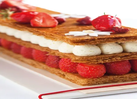 Mille-feuille fraise vanille