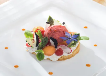 Sablé breton asperges vertes du pays