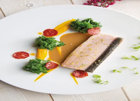 Saumon fontaine chou kale