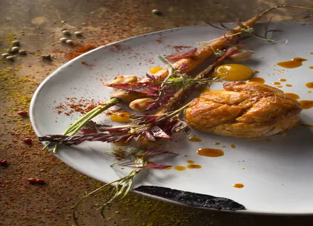 Ris de veau, carottes grillées