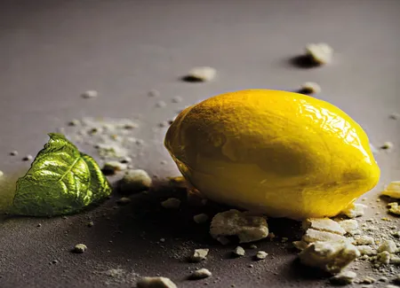 Citron de menton givré au limoncello