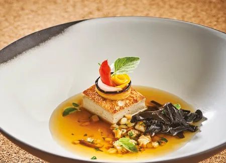 Gâteau d’aubergine à l’orge