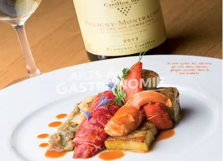 Homard salsifis échalotte cacao