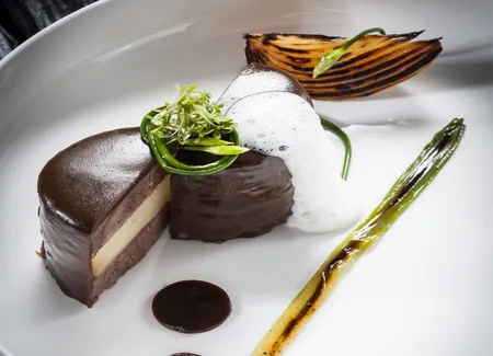 Bœuf bourguignon, pomme de terre fondante