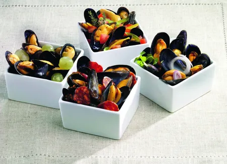 Moules farcies aux poivrons