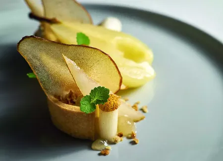 Poire, bière des 3 becs et drêche