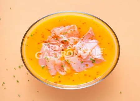 Velouté de butternut et saumon fumé