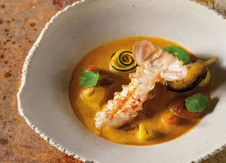 Tajine de langoustine au safran