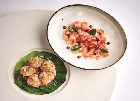 Tarte fine de gambas