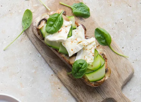 Tartine au brillat-savarin