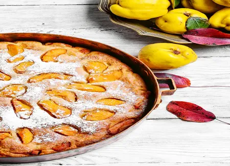Tarte aux coings au sirop