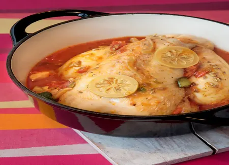 Poulet provençal aux citrons confits