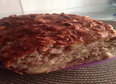 Cake aux noix et au jambon