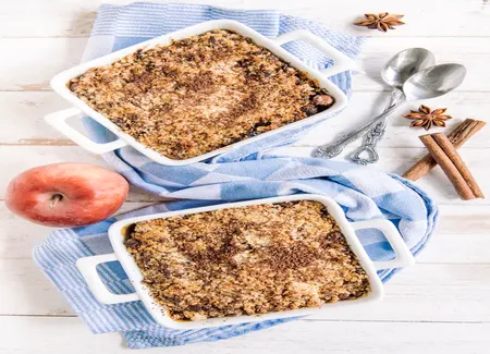 Crumble aux pommes au thermomix