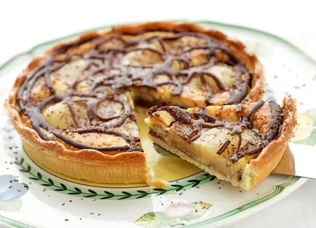Tarte poire et chocolat au thermomix
