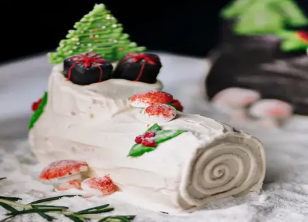 Bûche de noël à la mangue