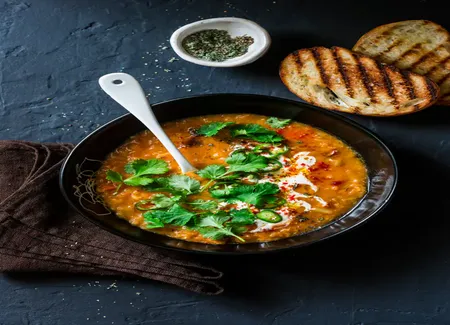 Lentilles corail au curry au thermomix