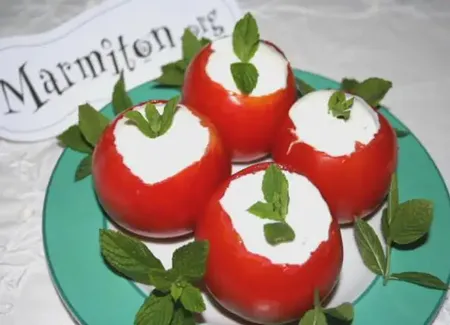 Tomates à la menthe