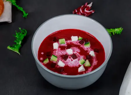 Velouté froid de betteraves au monsieur cuisine