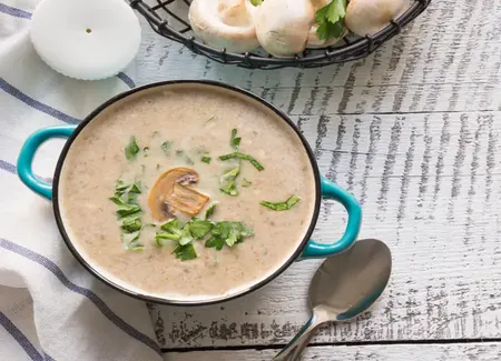 Velouté de champignons au cooking chef